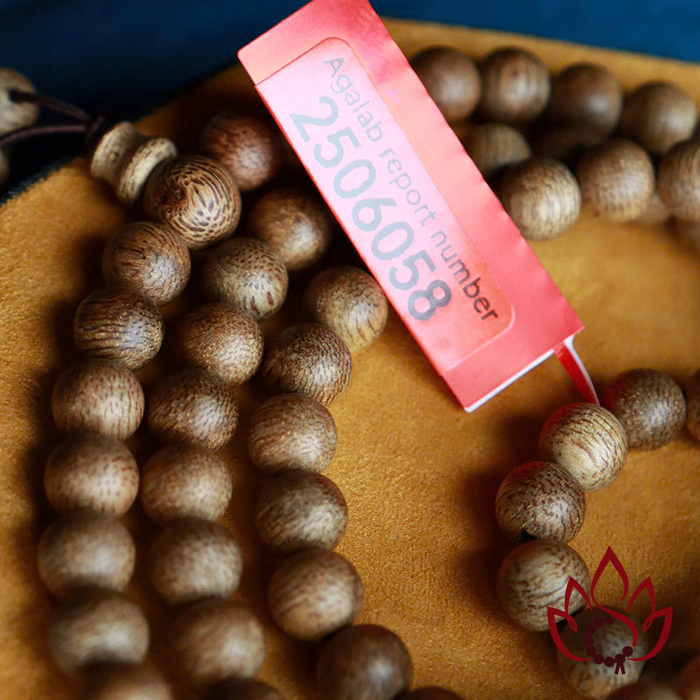 Vòng Trầm Hương 108 Hạt | 7 Ly | Trầm tốc Kiến Tự Nhiên